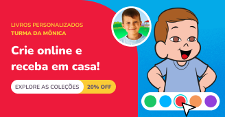Livros personalizados da Turma da Mônica