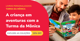 Livros personalizados da Turma da Mônica