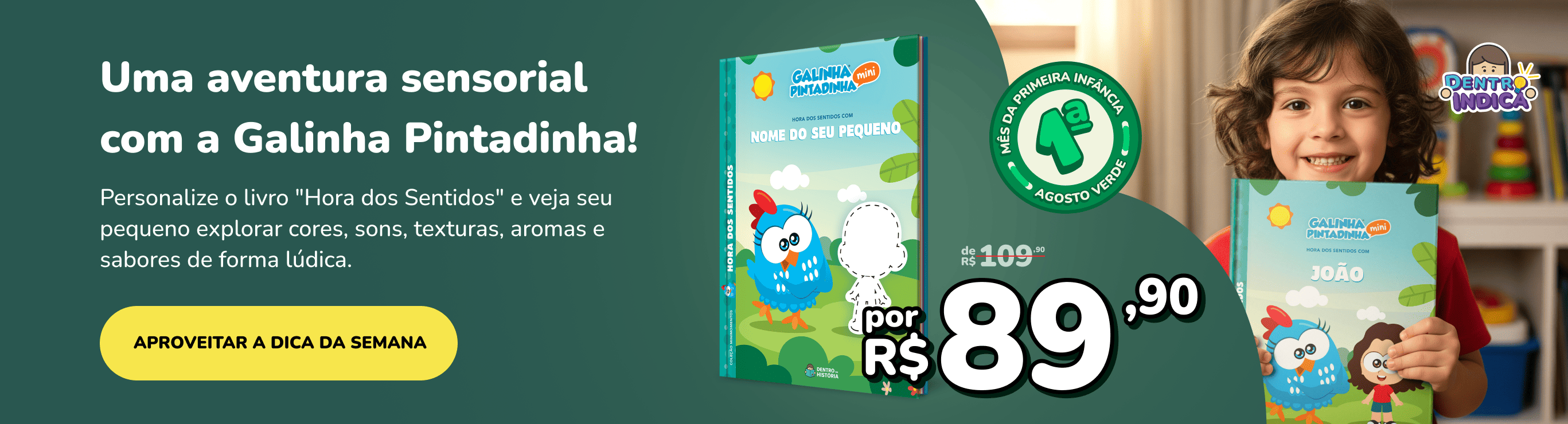 Livro Hora dos Sentidos Galinha Pintadinha